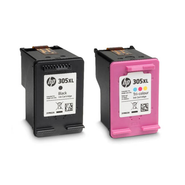 Hp 305xl Black And Hp 305xl Colour Ink Cartridges 7896